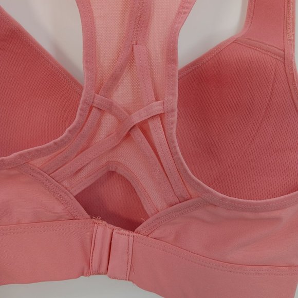 LAYER8 MAXIMUM SUPPORT WOMENS PINK SPORT BRA SIZE MEDIUM - Picture 9 of 16